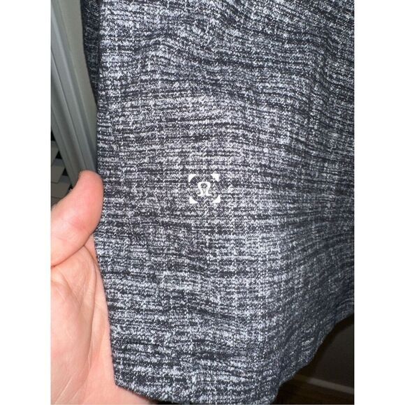 Mens Lululemon Surge Warm 1/2 Zip Heathered Black XS - Picture 3 of 4